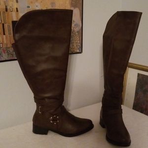 Wide calf over the knee boots